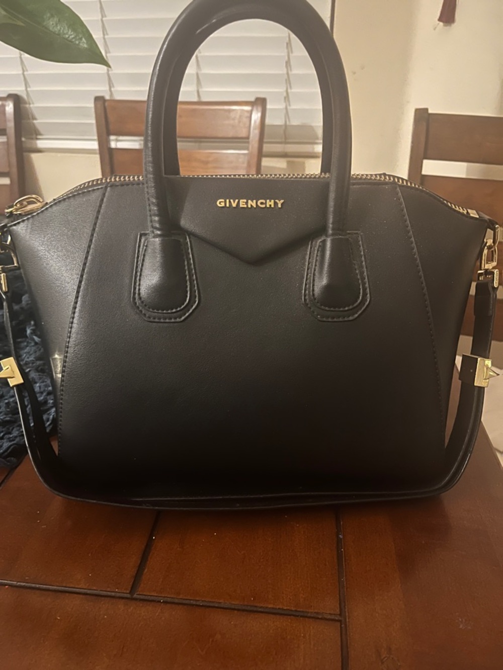 Black Leather Handbag